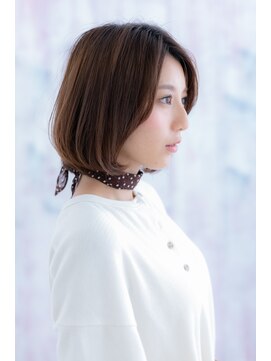 ヘアアンドビューティー ミック(Hair & Beauty miq) センターパートで美人顔♪大人ミディアムレイヤーb