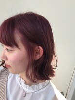 ジーナ 新宿(Zina)&nbsp;【Zina　新宿】イメチェン毛先パーマ耳かけ×チェリーピンク