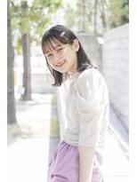 ガーデン タチカワ(garden tachikawa)&nbsp;【garden tachikawa】黒髪ミディアムボブ×ブルーグレージュ