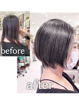 アッシュ 清瀬店(Ash) クセ毛改善ショートボブ