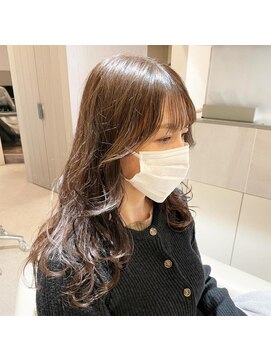 クロリ 淡路店(Chlori) 韓国風シースルーバング×ロングレイヤー