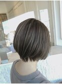 【前川】　襟足スッキリ！束感ショートボブ
