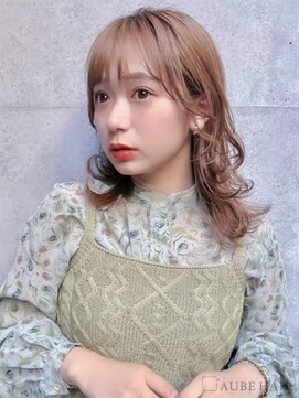 オーブ ヘアー シャノン 都城店(AUBE HAIR shanon) 20代・30代_ミルクティーベージュ／レイヤーボブ