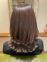 ムーン(moon) #ロングヘア #グレージュカラー #ボブウルフ#ココアベージュ