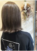 アッシュベージュ/髪質改善縮毛矯正/髪質改善/韓国風/韓国ヘア