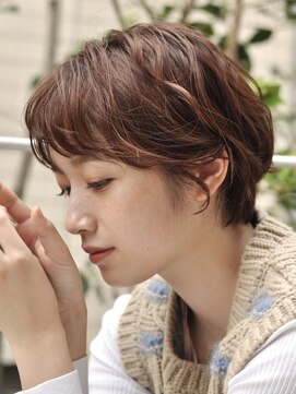 ファイブシーン アオヤマ(5SCENE AOYAMA) ショートパーマショートカット前髪あり前髪なし20代30代40代