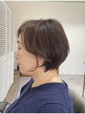 美人大人ショート　40代50代60代　前髪ありショートヘア