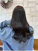 暗髪アッシュグレー/内部補修トリートメント/千葉美容室