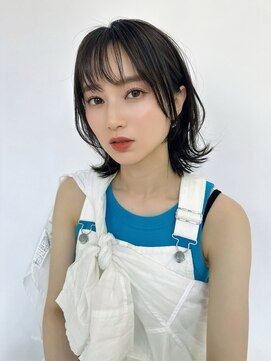 フェンテ(Fuente) 大人可愛いカールセミディ/前髪カット小顔カット