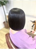 natural仙台駅前店 ケアルーガ 前下がりボブ