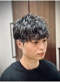 ツイストスパイラルパーマ/バーバー/メンズ/マッシュ＜理容室＞