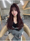 韓国ヘアーハッシュカットレイヤーカットグレージュブリーチ無し