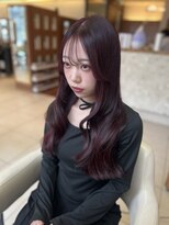 ファーレンピュア(FAHREN PURE)&nbsp;カシスレッド／ブリーチなし／イルミナカラー／韓国ヘア／和光市