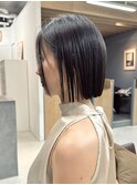 似合わせカット ボブヘア 縮毛矯正 ミニボブ 切りっぱなしボブ