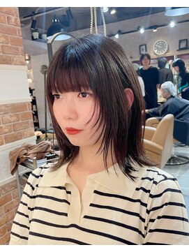 ロンド ルージュ 銀座店(Lond rouge) ミニウルフ髪質改善縮毛矯正酸性ストレートレイヤーカット/銀座