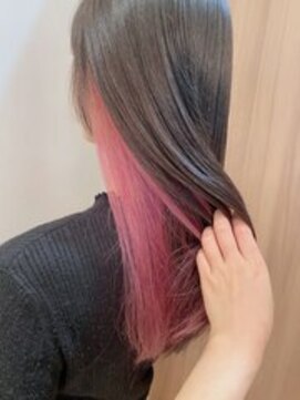 ユキオグループ グラン(yg GRAN) 韓国風◎インナーカラーピンク×顔まわりレイヤー