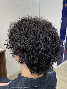 波巻きパーマ