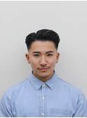 アイロンパーマスキンフェード大人七三