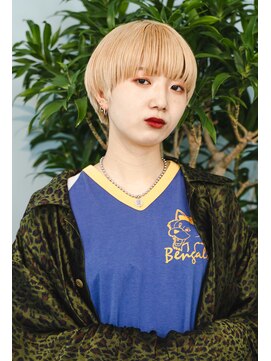 ニコルセンイ(nicoru seni) ハイトーンマッシュショート[一宮/せんい/髪質改善]