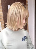 レクタ(recta)&nbsp;大人20代30代白髪ぼかしハイトーンミディアムレイヤーボブ