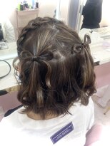 ルート(Ru-t) 編み込みカチューシャ×リボンツイン♪