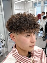 ルースト 南堀江店(ROOST) 刈り上げセンターパート/波巻きツイストスパイラル/南堀江