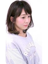 クールドセリエ 新宿南口店(Coeur de cellier)&nbsp;動きのある耳かけワンカールパーマボブ