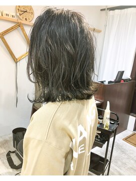 ヘアーアンドアトリエ マール(Hair&Atelier Marl) 【Marl】マットグレージュの無造作セミディ♪