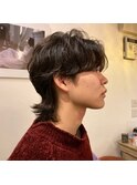 メンズ センターパートウルフ