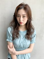 アイティー バイ アルバム 中野店(IT by ALBUM)&nbsp;ナチュラルワンカール_オリーブカラーハイライトカラー_27743