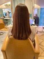 ロンド ストラーダ 心斎橋(Lond strada)&nbsp;マチルダボブ×インナーグレージュ【髪質改善/縮毛矯正】