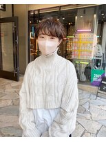 レンク(LENC)&nbsp;マッシュショートにニュアンスパーマ