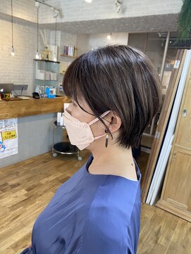 ヘアスペース リズム グリーン(Hair space Rizm green) ショート×ハイライト 30代40代50代60代