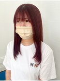【YUIMARL連島店】フェイスフレーミング×バーガンディーカラー