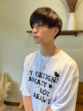 ヴァンメン アフェクション 金山(VANMEN AffECTION) 黒髪マッシュ