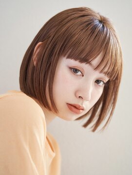 ミンクス渋谷スマートサロン(MINX shibuya smart salon) 美髪 ピンクブラウン 切りっぱなしボブ エアリーロング