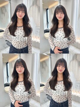 ボタン テンジン(VOTAN tenjin) 【votan_はまひ】レイヤーロング/ぱっつん前髪/顔まわりカット