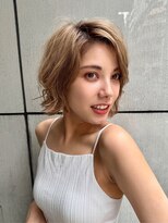 ディオ アンド ルーチェ(Dio&Luce)&nbsp;ハイトーン/ベージュ/外ハネ／ボブ