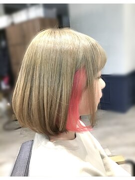 美容室 クリア インナーカラー