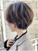 大人かわいいワンカール シアーカラーショート 似合わせカット
