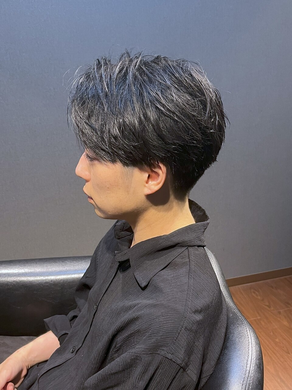 ビジネスツーブロック ミディアムショート センターパート
