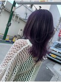 パープル×ウルフカット