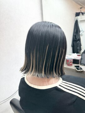 シュガー バイ エクラート 立川南口店(SUGAR by ECLART) 立川駅/立川南口/パラパラブリーチ/白髪ぼかし/ボブ