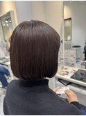 切りっぱなしボブ