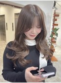 春カラー ベージュカラー ブリーチなしカラー シアーベージュ