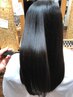 [6月限定]美髪縮毛矯正+デザインカット　前髪のみ矯正_10500円