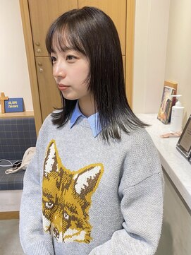 スムーク(smuk) 【smuk/釣部宥依】艶ブラウン/フェイスレイヤー/ミディアム