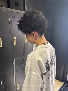 アウル 心斎橋(owl) 刈り上げセンターパート/フェザーショート/メンズカット/パーマ