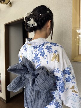 ヤクリ(YAKURI) 浴衣ヘアスタイル