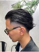 men's/スペインカール/スパイキーショート/ブルーブラック